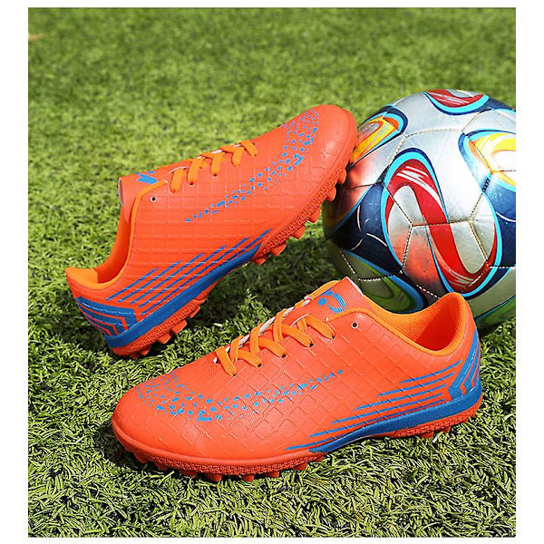 Män Athletic Outdoor Fotboll Sneaker Bekväma vuxna fotbollsskor Red 37