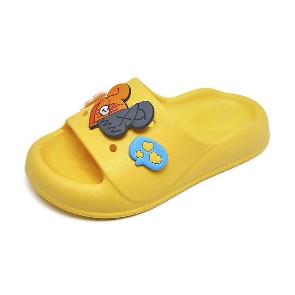 Barn Strandtofflor Modesandaler Utomhus Halkfria inomhusskor Yj829-2 Yellow 170