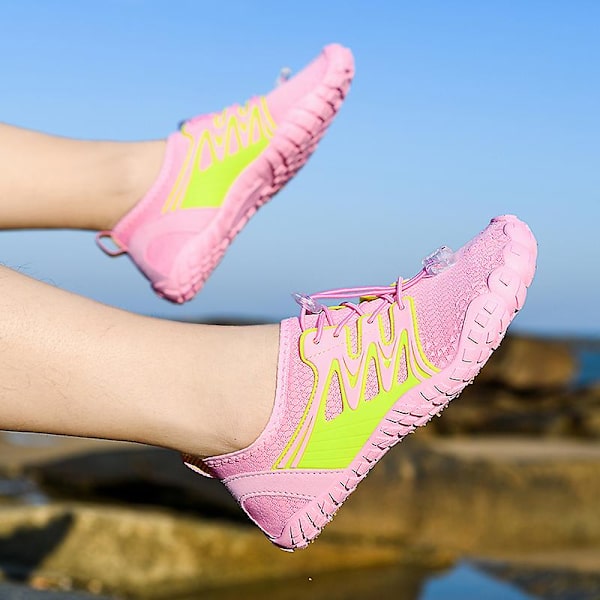 Vattenskor för män Quick Dry River Sea Aqua Sneakers River Walking Shoes Beach Shoes 22 Pink 43
