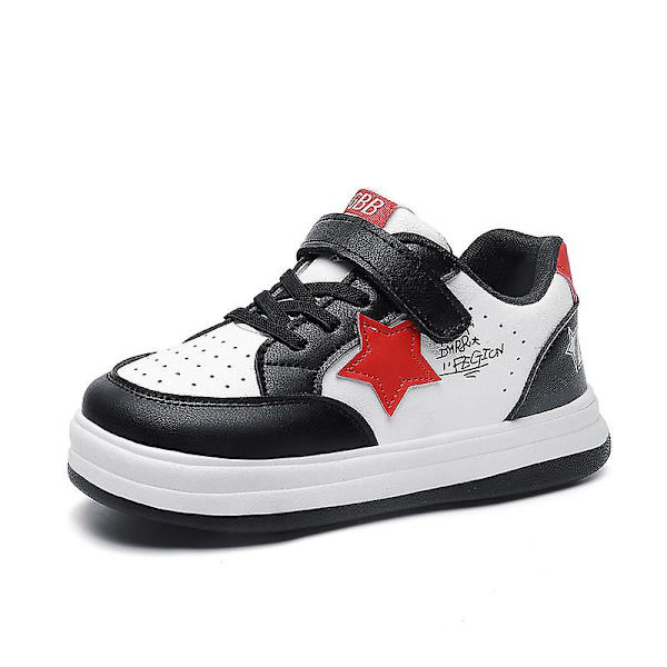 Pojkar Flickor Sneakers Andas Skateboarding Skor Barn Löparskor 2366 BlackRed 34