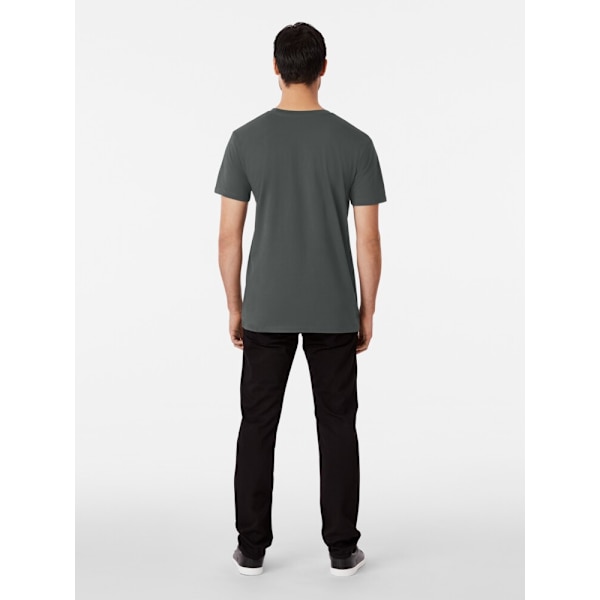 Söt och leende trädgårdsmästarflicka med kaktus och små växter kawaii Premium T-shirt Dark Grey XL_Front