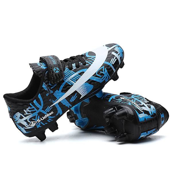 Pojkar Flickor Fotbollsskor Ankel Fotbollsskor Grästräning Sport Skor Sneakers Yjx157A Blue 30