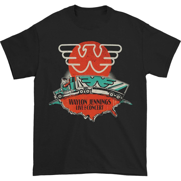 Waylon Jennings Live T-shirt XXXL