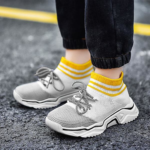 Sneakers som andas löparskor Mode Pojkar Flickor Sportskor 3Adw626 White 31
