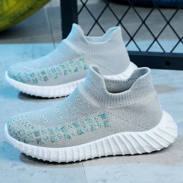 Sneakers för barn som andas löparskor Mode Sportskor Wz631 Gray 30