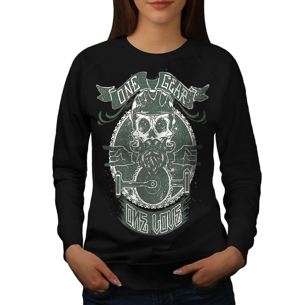 One Gear Love Skull Women Sweatshirt L