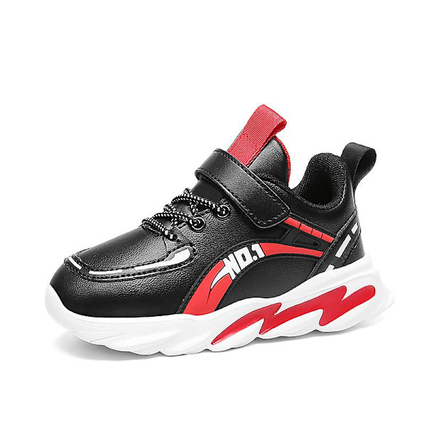 Barnsportskor Bekväma sneakers Löparskor Fr020-1 BlackRed 35