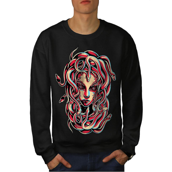 Medusa Queen Snake Men Blacksweatshirt M