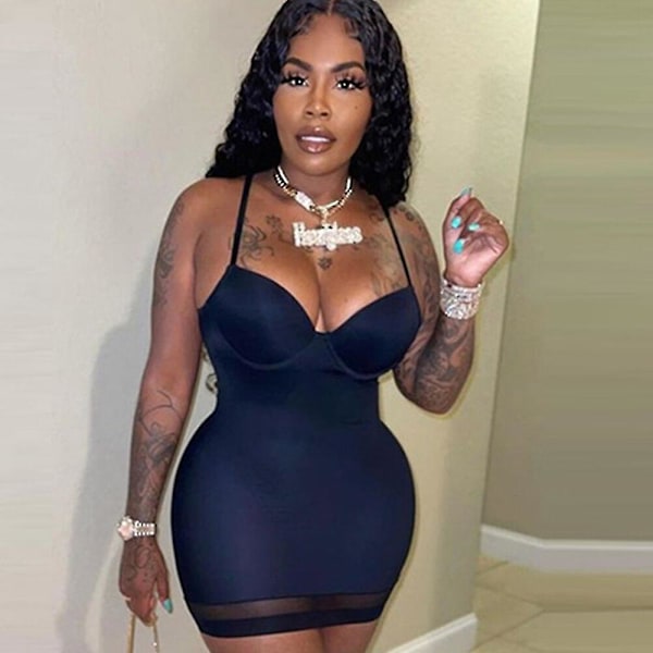 Waist trainer Kvinna 2022 Fest Fira Strench Outwear Push Up Corset Slim Underwear Dam Naken Klänning Sexiga Underkläder,marinblå L