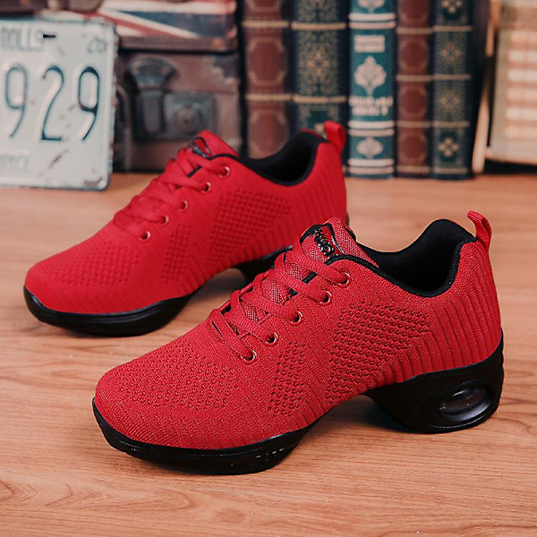 Damskor Andas Slip-On Dansskor Halkfria löparskor 2G1902 Red 37