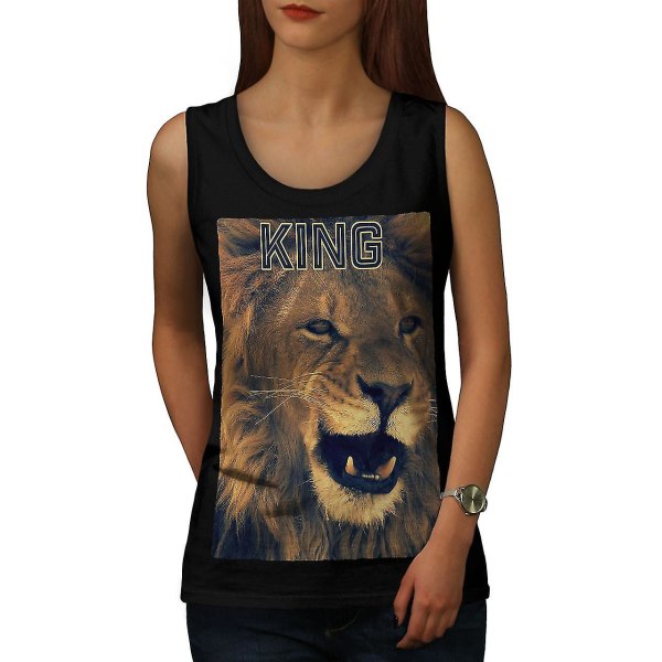 King Cat Lion Wild Linne för kvinnor 3XL