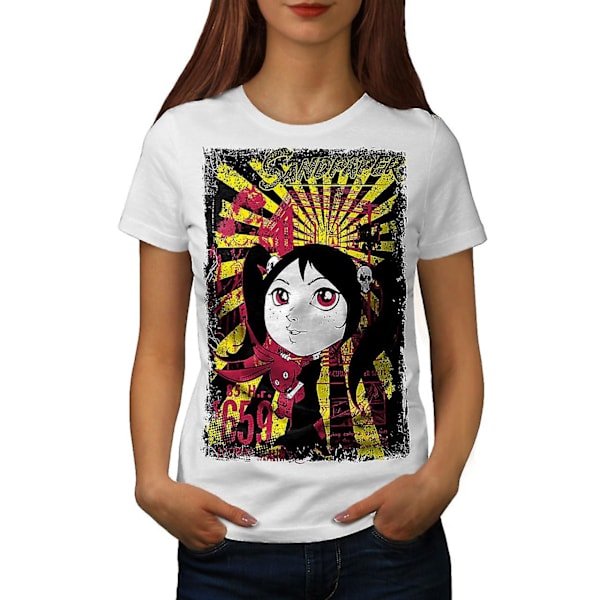 Sandpapper Söt mode kvinnor Whitet-shirt M