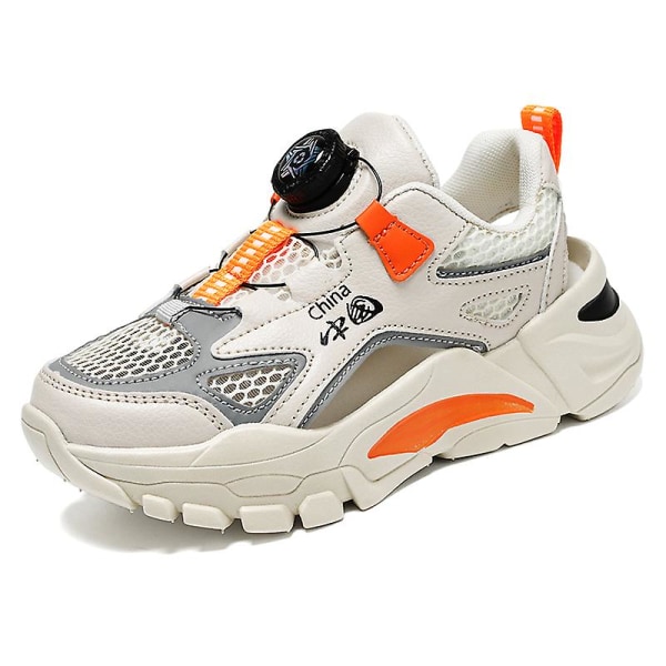 Sneakers för pojkar Andas löparskor Mode Sportskor 3C0371 Beige 35
