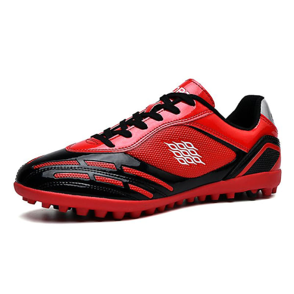 Pojkar Flickor Fotbollsskor Halkfria fotbollsskor Klossar Gräs Fotbollssneakers 2K26027 Red 35