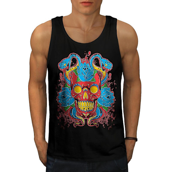 Skull Rose Snake Skull Men Linne M