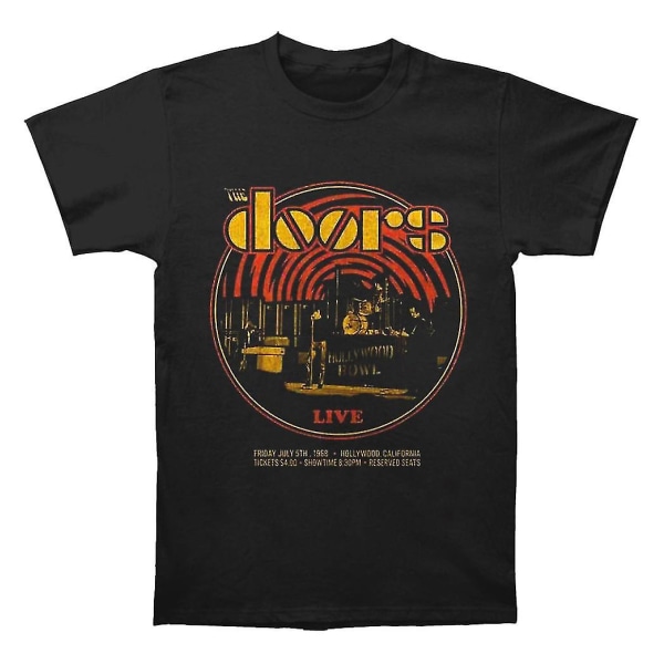 The Doors Live 68 Retro Circle Svart T-shirt M