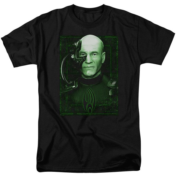 Picard Borg Star Trek The Next Generation T-shirt L