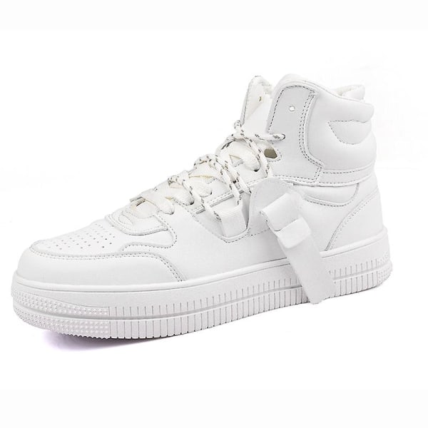 Sport löparskor för män Mode High-Top Casual Skor J186 White 39