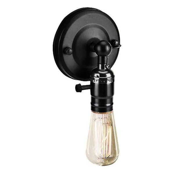 Lampor Vintage Ljushållare E27 Edison Retro Vägglampshållare Switch Hembruk Dekoration 220V