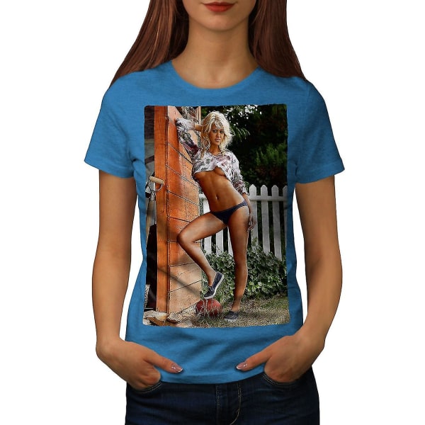 Hot Girl Naken Erotisk Kvinnlig Kunglig T-shirt XXL