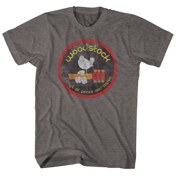 Woodstock T Shirt 3 dagar av fred och musik Heather Woodstock Shirt S
