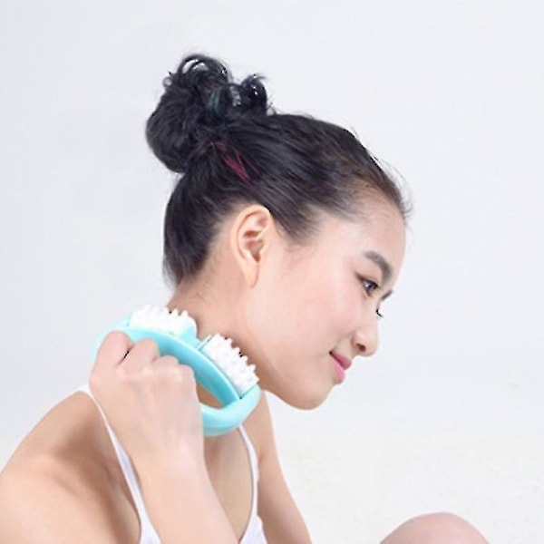 Plastic Pressure Point Therapy Nack Massageador (gul-pigg boll)