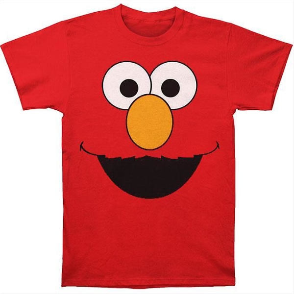 Sesame Street Elmo Face Röd T-shirt XXXL