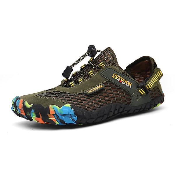 Vattenskor för män Quick-Dry Aqua Yoga Skor Barefoot Beach Sport Shoes 207 Green 44