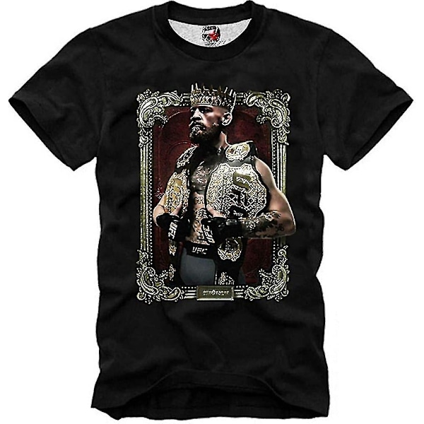 T Shirt Conor Mcgregor Mma King Ufc Mma Champ Black 3XL