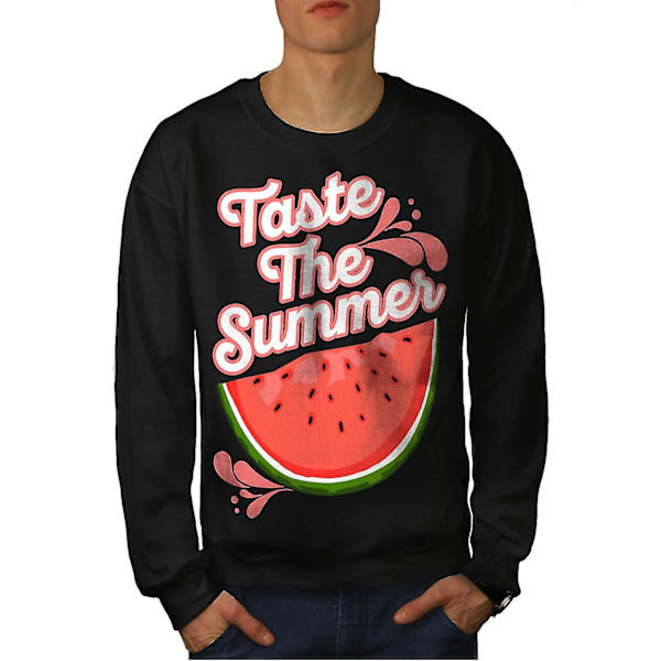 Taste Fresh Summer Men Blacksweatshirt | Wellcoda M