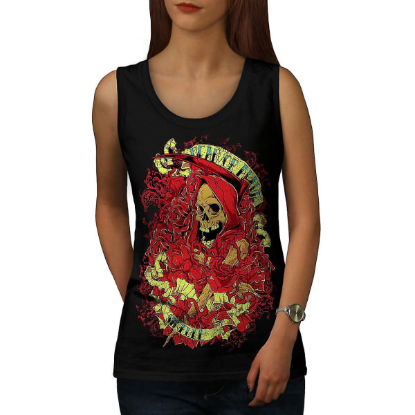 Dead Alive Sins Skull Kvinnor Blacktank Top XXL