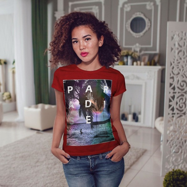 Paradise Beach Holiday Women T-shirt XXL