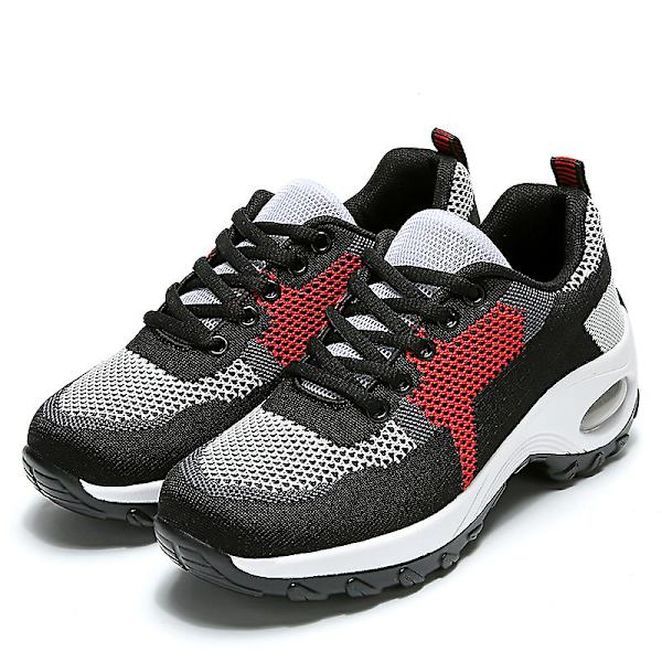 Damsneakers Andas löparskor Mode Sportskor 3A917 BlackRed 41