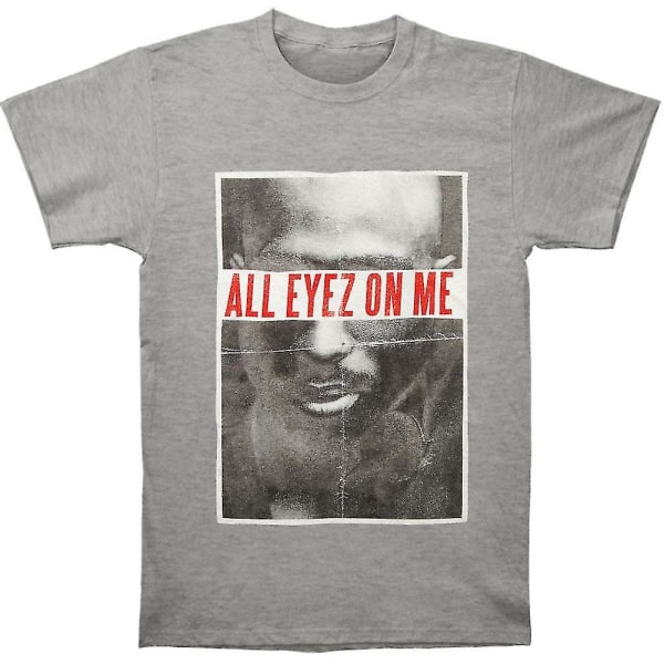 Tupac All Eyez Hthr Grå T-shirt XL