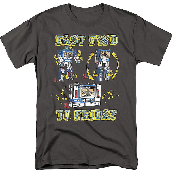 Soundwave Fast Fwd Till Friday Transformers T-shirt L