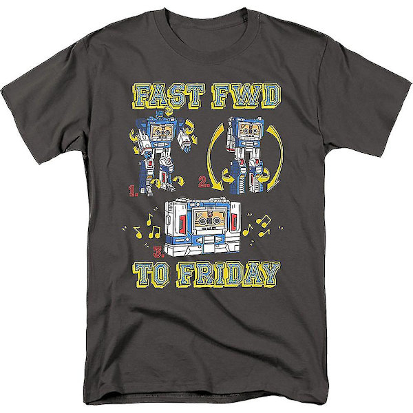 Soundwave Fast Fwd Till Friday Transformers T-shirt S