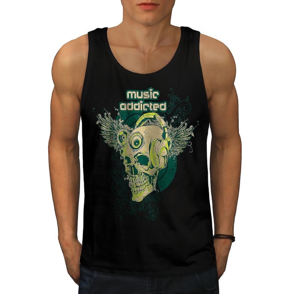 Addicted Skeleton Skull Men Linne XXL