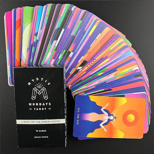Tarotkortdäck Set och set för mystiska måndagar Tarotfestbordsspel Familjeunderhållning44st Ts44