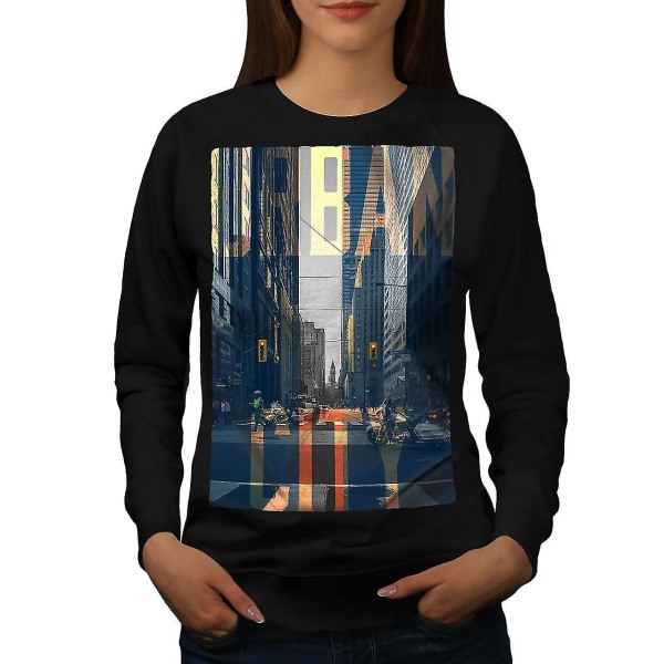Urban City Usa Fashion Women Blacksweatshirt S