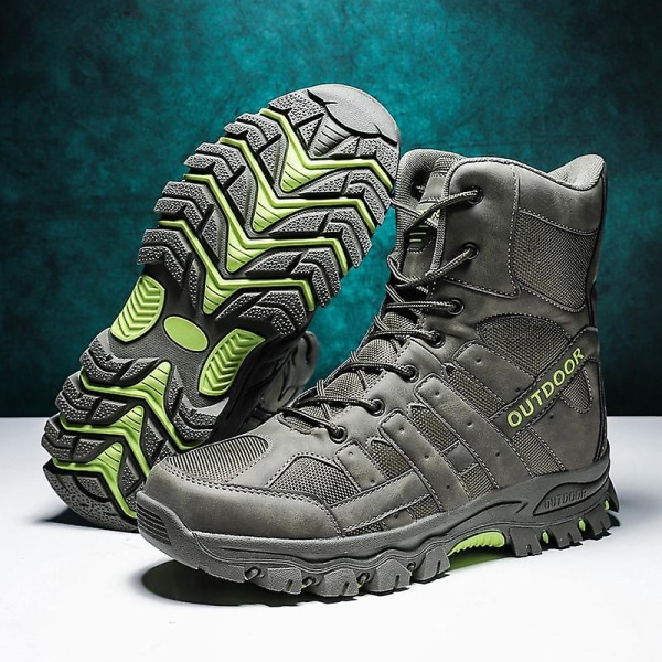 Herr Military Boot Combat Herr Stövlar Tacticalhane Shoes Work Safety Shoes Aa05 Green 39
