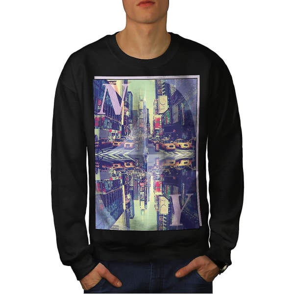 Square Time New York Men Blacksweatshirt XL