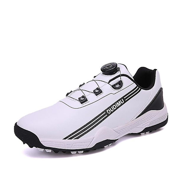 Herr Sport Löparskor Golfskor Halkfria Sneakers Fr21818 White 41