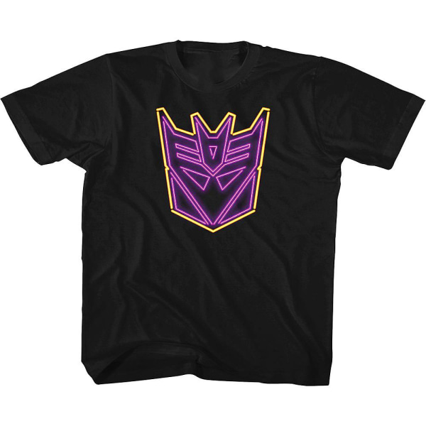 Youth Neon Decepticons Logo Transformers Shirt M