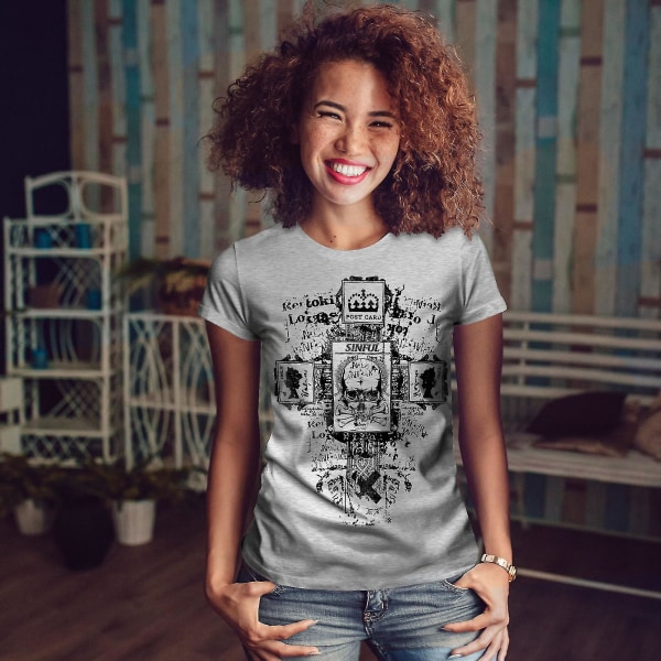 Symboler Goth Vintage Women Greyt-shirt M