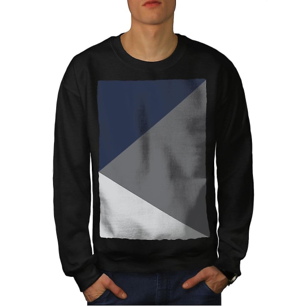 Triangle Shapes Män Blacksweatshirt XL