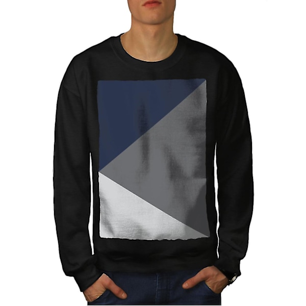 Triangle Shapes Män Blacksweatshirt XXL