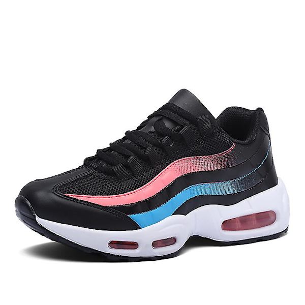 Dam Air Cushion Sport löparskor Lätt sneakers 0580-1 BlackPink 42