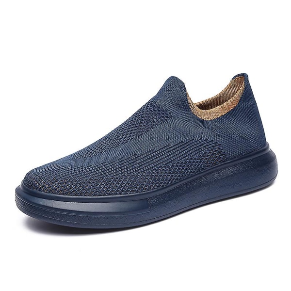 Herrskor Andas Flyknit Casual Skor Par Platta Skor 238 DarkBlue 40