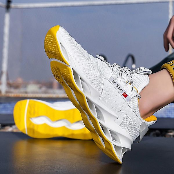 Herrskor Andas Flats Mode Sportlöparskor 8896 WhiteYellow 41