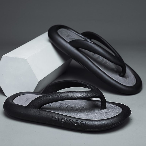 Herrsandaler Mjuka strandskor Surfingsporttofflor Fritidsskor för casual 2179 Black 40
